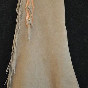 Custom Made Batwing Leather Chaps/ Rough Out/New/R Bar K
