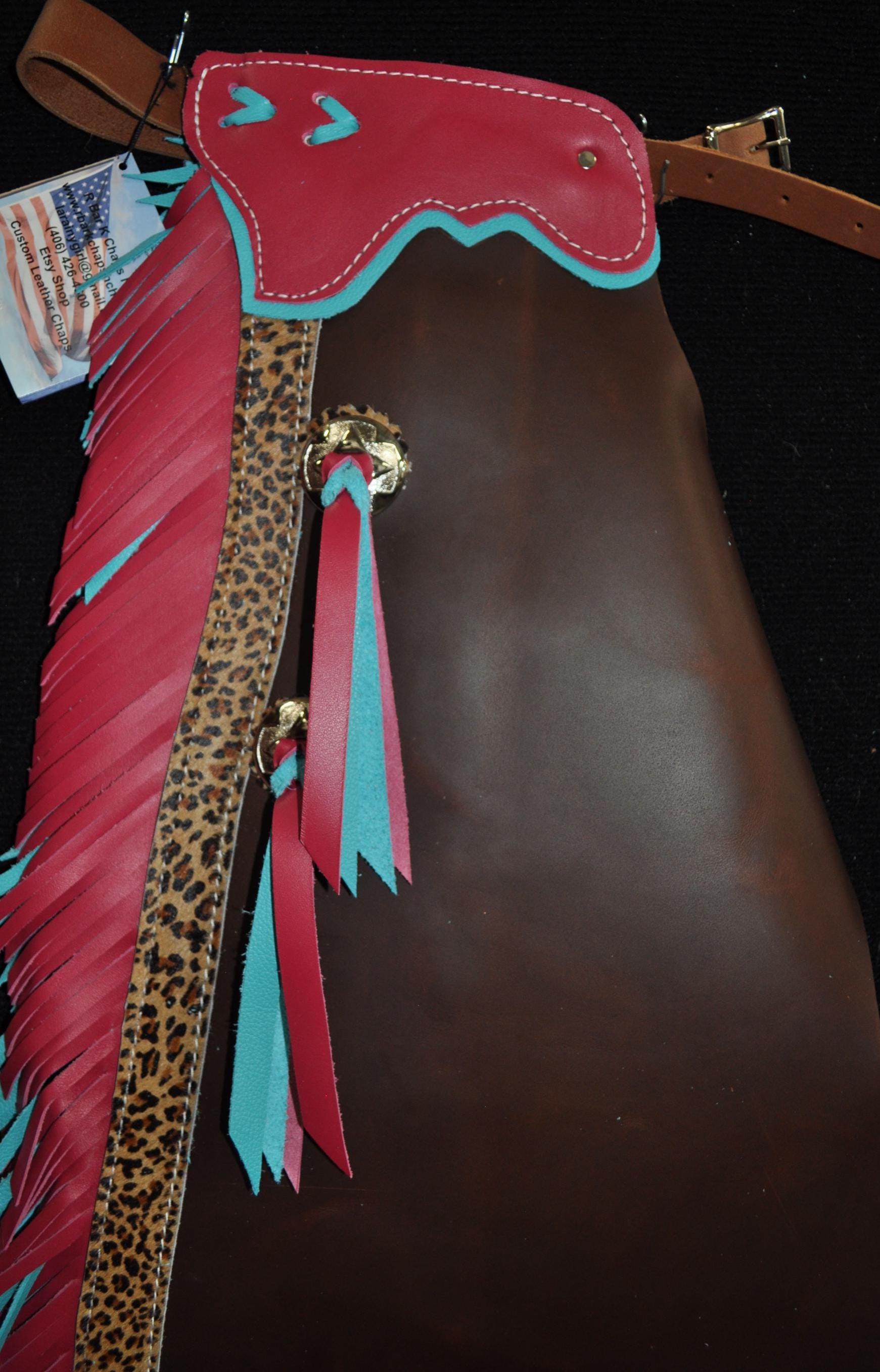 MADE in U.S.A. NOT PAKISTAN Custom Made Leather Kid's Chaps/youth ...