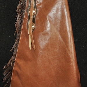 Custom Made Batwing Leather Chaps/New/R Bar K