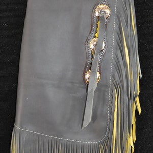 Custom Made Leather Chinks/ Floral/ New Chaps/R Bar K