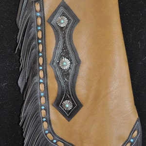 Custom Made Leather Chinks/New Chaps/R Bar K
