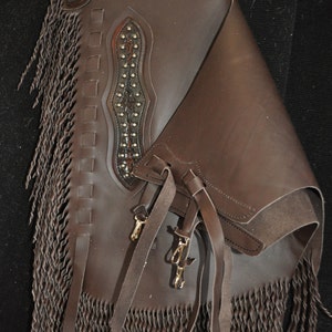 Custom Made Leather Chinks/Floral/ New Chaps/R Bar K