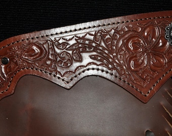 MADE in U.S.A. NOT PAKISTAN Custom Made Leather Shotgun Chaps/ New/R Bar K