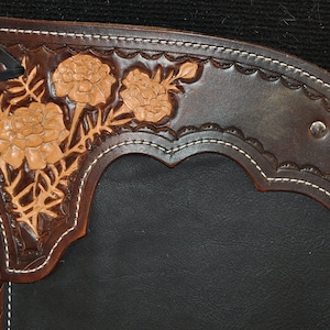 Custom Made Leather Shotgun Chaps/ New/R Bar K