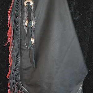 Custom Made Leather Chinks/New Chaps/ Floral Carved/R Bar K