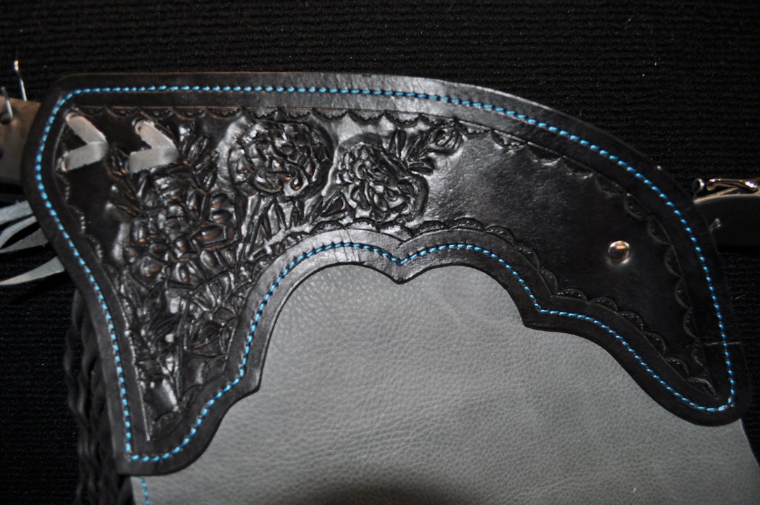 Custom Made Leather Shotgun Chaps/ New/r Bar K - Etsy