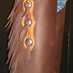 Custom Made Leather Chinks/New Chaps/R Bar K