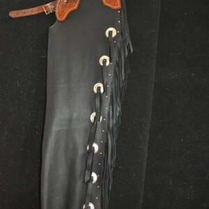 Custom Made Leather Shotgun Chaps/ New/r Bar K - Etsy