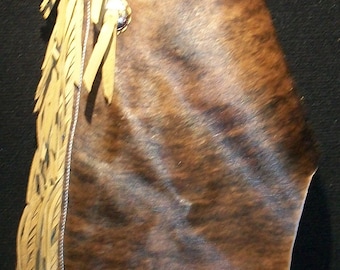 Custom Made Hair On Hide Kid&#39;s Chinks/Youth/Toddler/New Leather / R Bar K