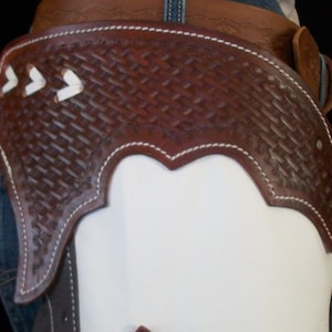 Custom Made Leather Shotgun Chaps/ New/R Bar K image 3