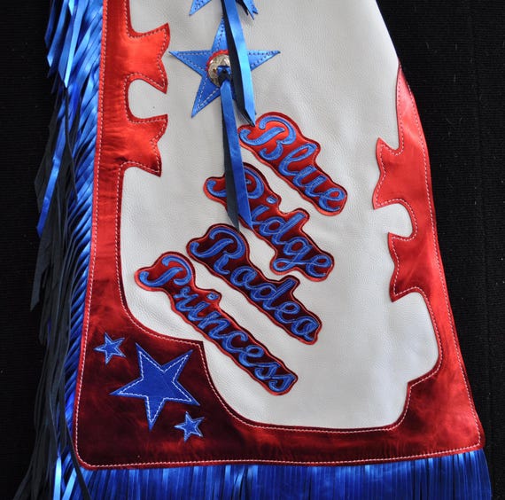 Chaps En Cuir Sur Mesure – Rodeo Royalty – Made In USA – Taille Adulte