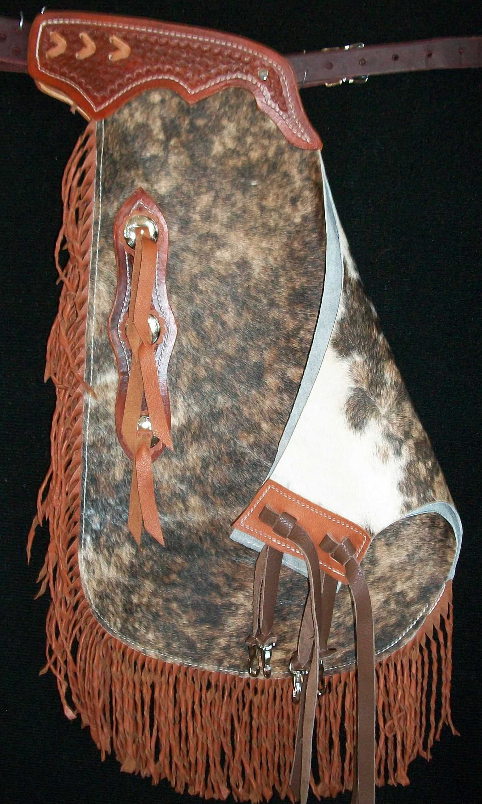 Chaps 079 Chinks Western En Cuir Véritable Fait à La Main