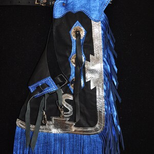 Custom Made Kid's Thin Blue Line Flag Rodeo Chaps/r Bar K - Etsy