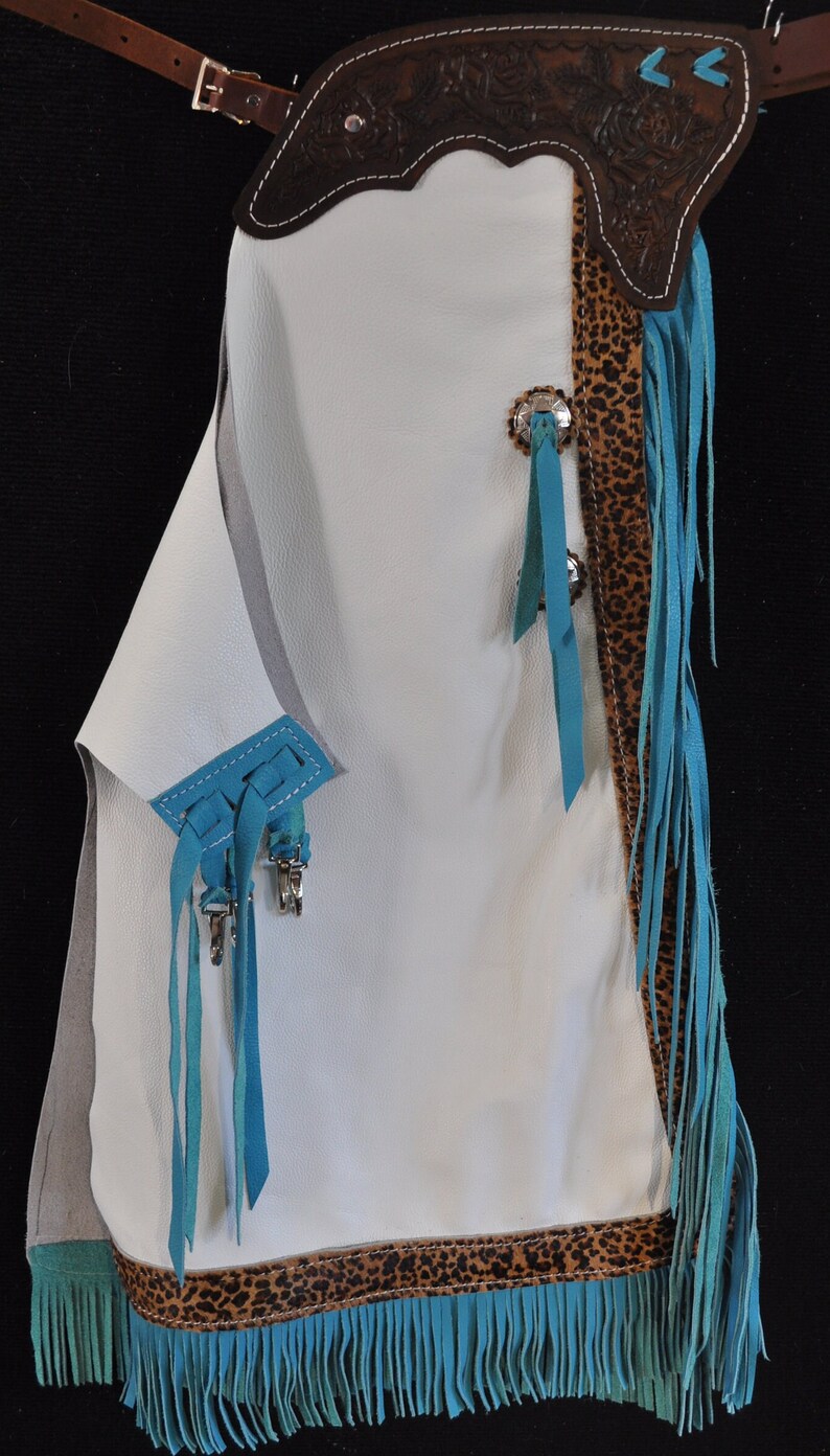 Custom Made Leopard Hide Kids/ Toddler/ Youth Rodeo Chaps/new Leather ...