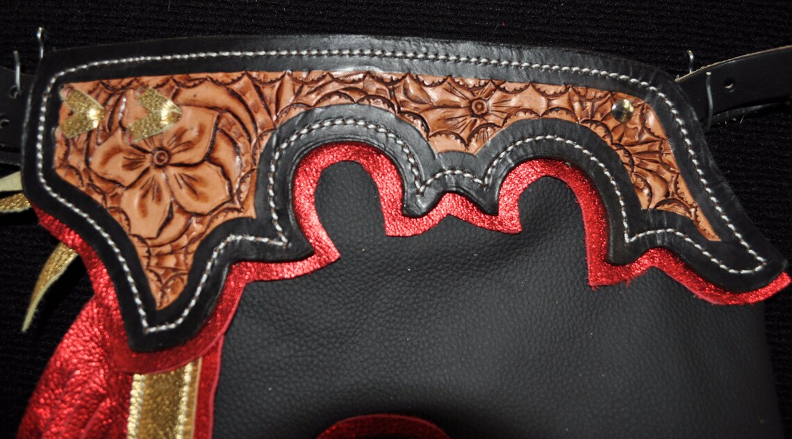 Chaparedas Bull Riding Chaparreras Bronc/Bull Riding hechas a medida para niños/ Nuevo/ Cuero ...