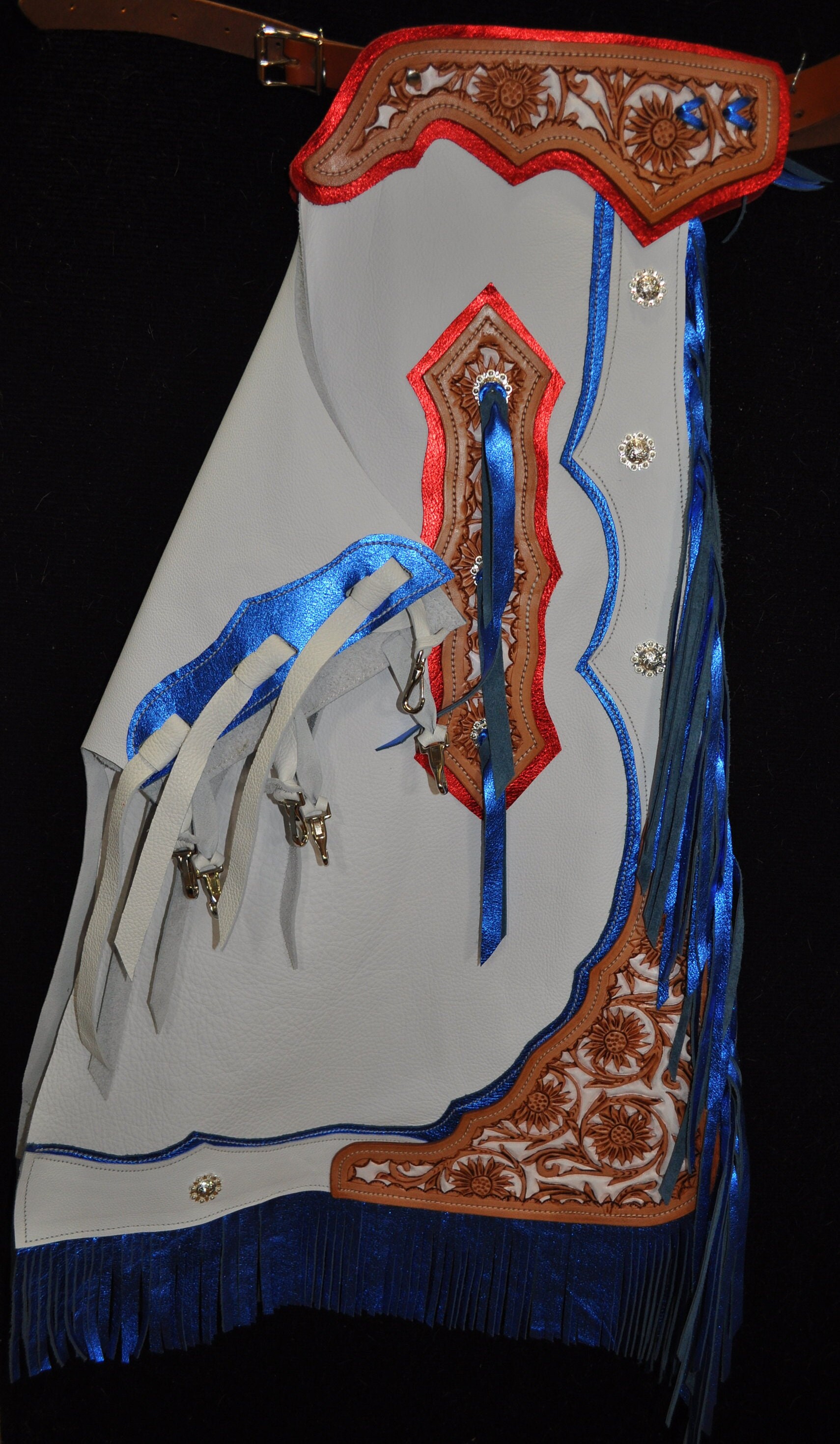 Custom Made Rodeo Chaps/ New/ Custom Leather /R Bar K - Etsy