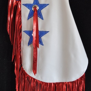 Custom Made Leather Chinks/New Chaps/Patriotic/R Bar K