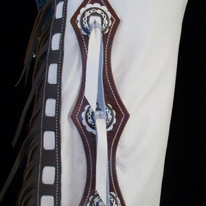 Custom Made Leather Shotgun Chaps/ New/R Bar K image 4