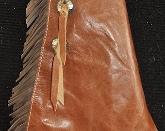 MADE in U.S.A. NOT PAKISTAN Custom Made Leather Kid's Chaps/ Youth/ Toddler/New Leather / R Bar K