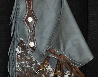 Custom Made Leather Chinks/New Chaps/R Bar K
