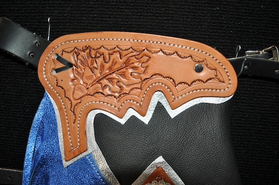 Chaps équitation Show R Bar K Chaps En Cuir Sur Mesure Pour équitation / Chasse | Marque R Bar K | Fabriqué Aux USA | Neufs Custom Made Chaps