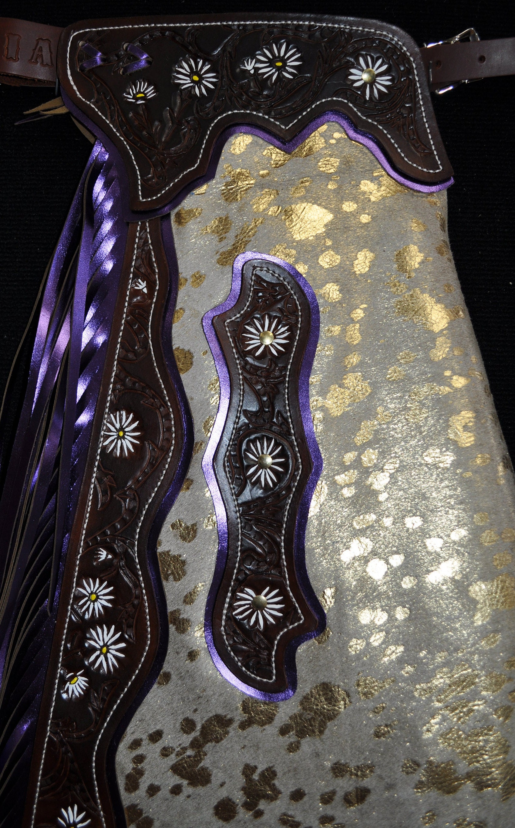 MADE in U.S.A. NOT PAKISTAN Custom Made Rodeo Royalty Chaps/ New ...