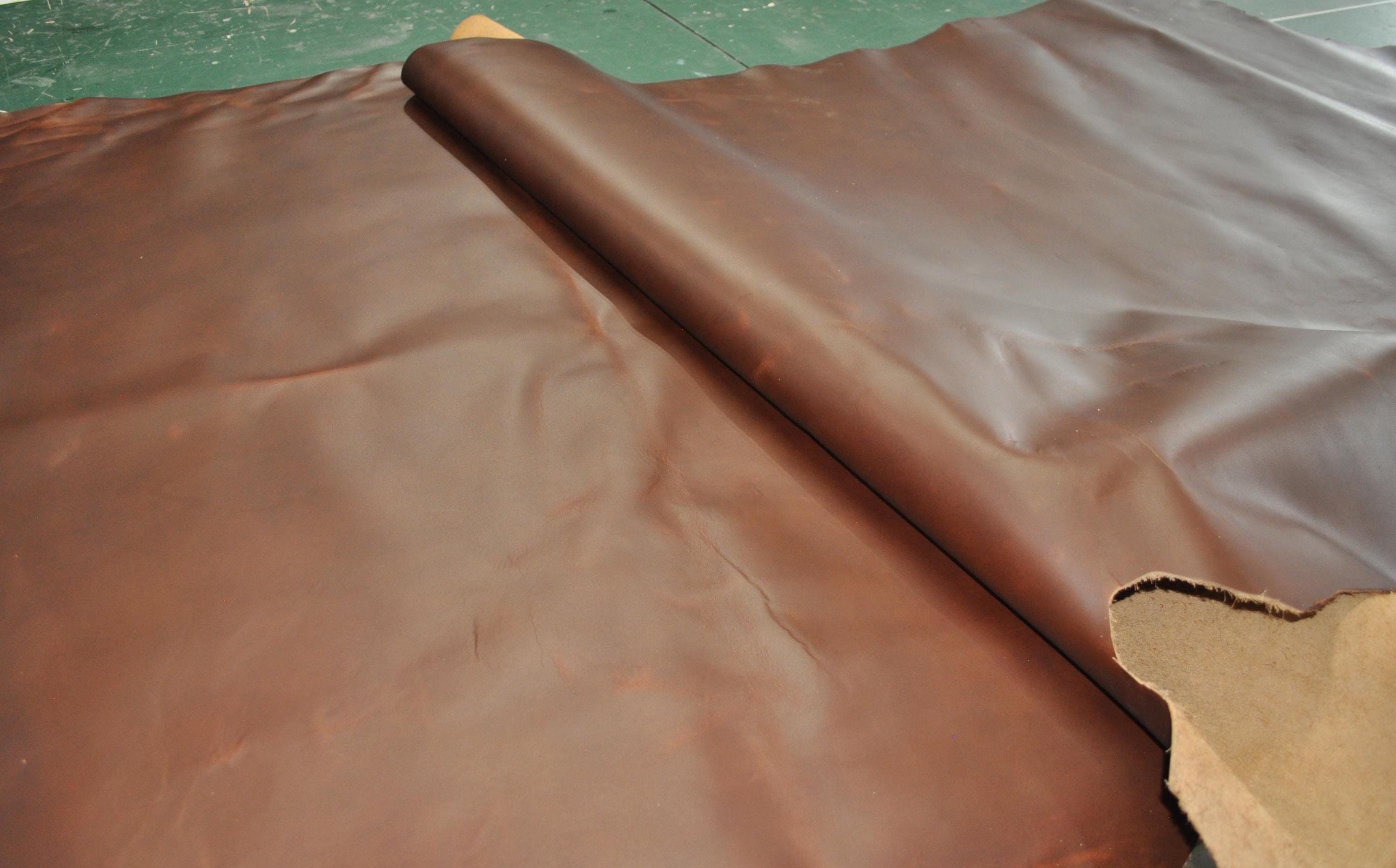 Distressed Brown Chap Leather Sides/Tanned in the U.S.A.