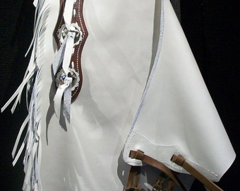 Chaps De Rodéo En Cuir Betsy Ross R Bar K - Sur Mesure, Patriotique, Fabriqué Aux USA, Neuf