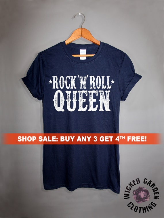 Rock N' Roll Queen T-Shirt Men's and Ladies Unisex | Etsy