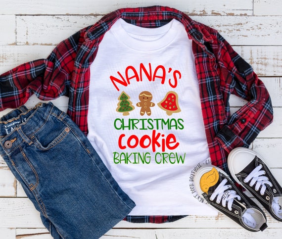 Nana S Christmas Cookie Baking Crew Svg Png Digital Etsy