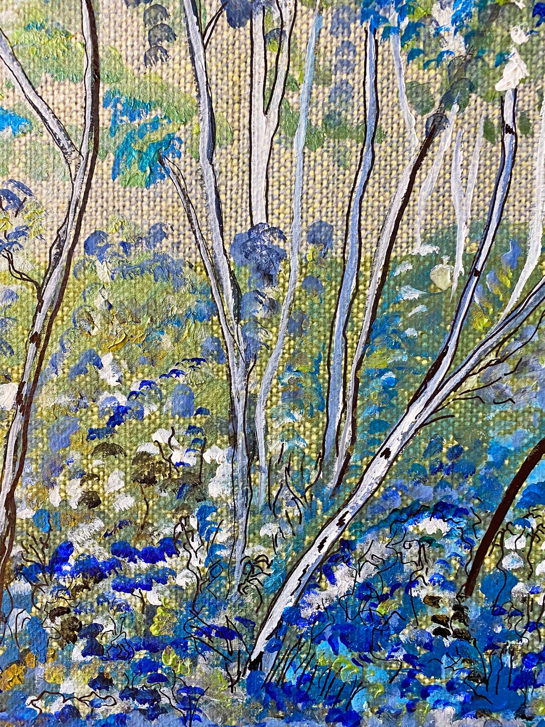 Small Art Print, Colourful A4 Print, Woodlands Tree Print, Gift - Etsy.de