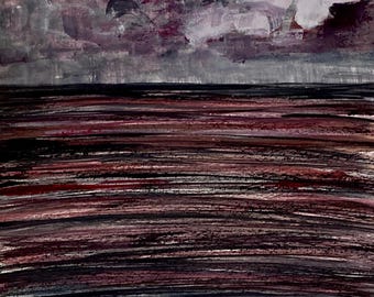 Pintura de paisaje de Norfolk, original sin marco, regalo del Día de la Madre,