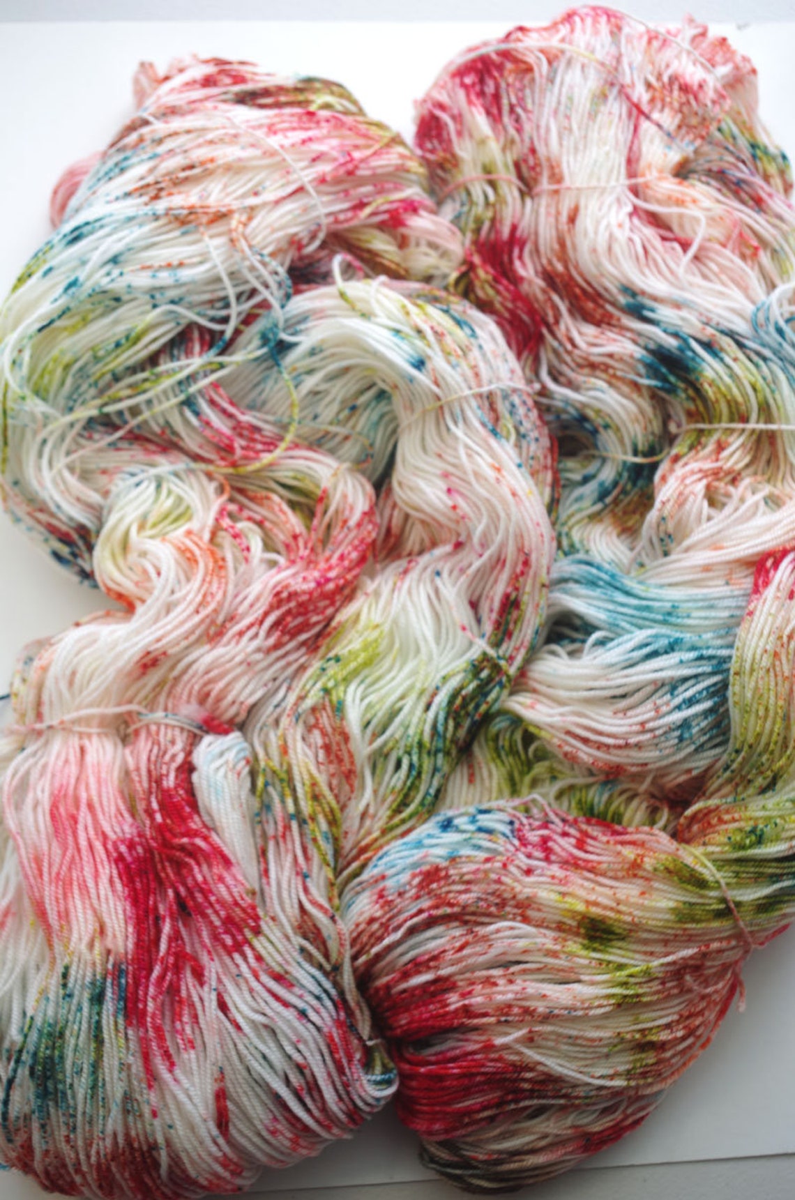 SPECKLE YARN 200 gram hank indie dyed yarn dyed wool hank Etsy