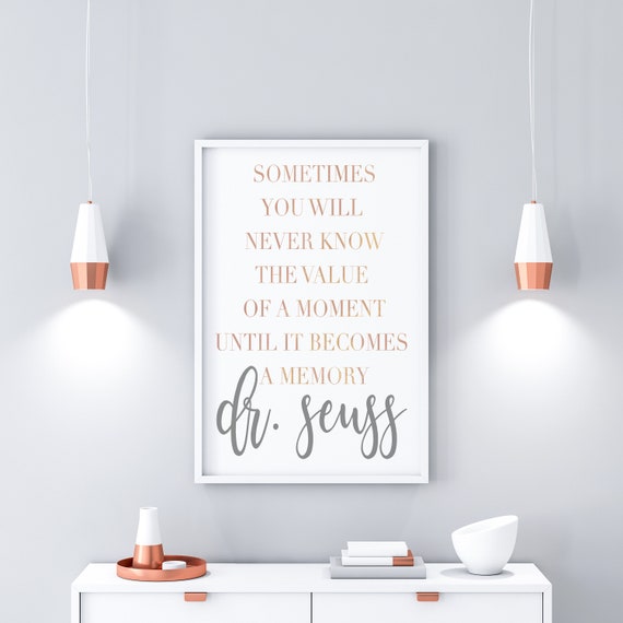 dr seussquote printswall decal quotedigital | etsy