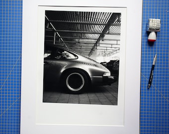 Porsche 911 Carrera - 12x16" handmade darkroom art print