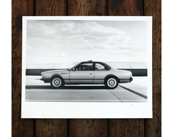BMW E34 - 10x12" art print (24x30cm)