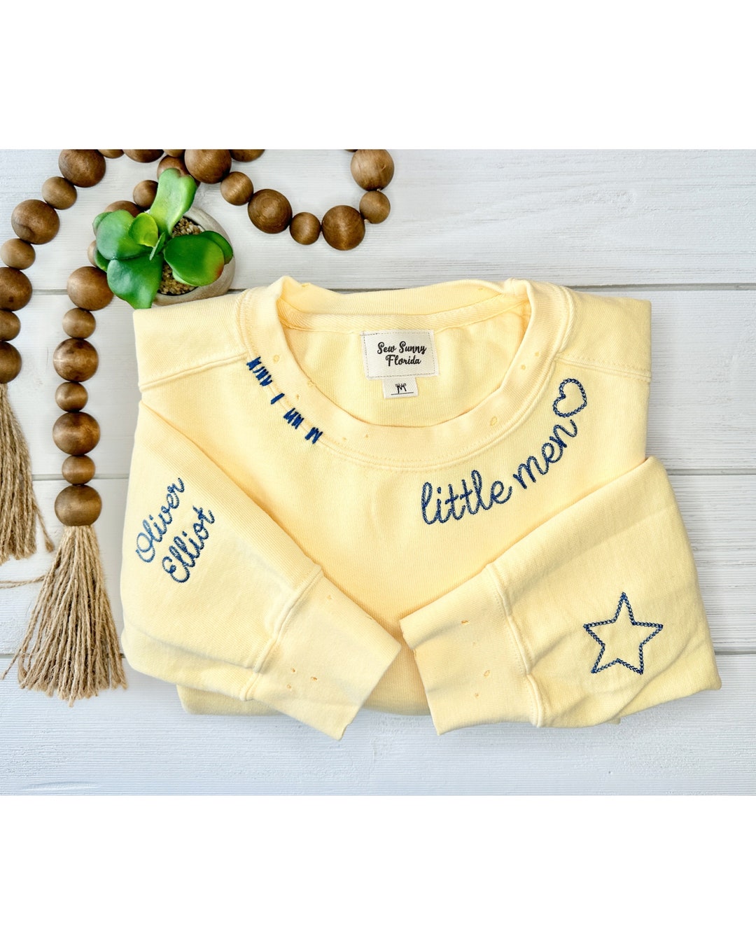 Golden Chain Embroidery Sweatshirt