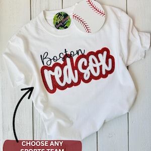 Custom Glitter Vinyl Team Tee: Embroidered Sports Apparel image 1