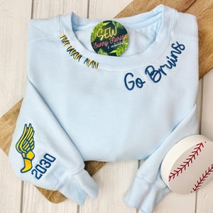 Embroidered Comfort Colors Sweatshirt: Distressed Vintage Style, Custom Mama Pullover
