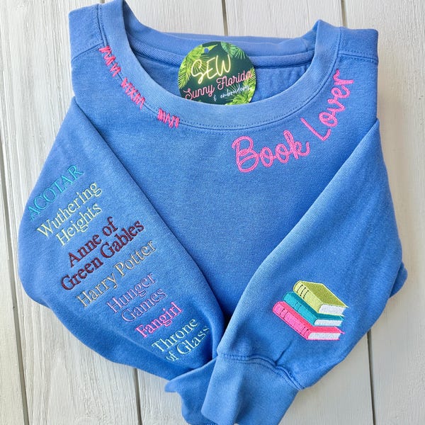 Hand-Distressed Comfort Colors Sweatshirt: Custom College Team Embroidery