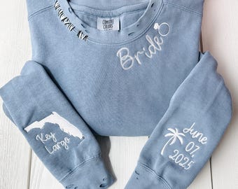 School Hobby College Team Inspired Custom Sweatshirt - Preppy College Merch - Hand Stitched Distressed and Embroidered Pullover or Hoodie