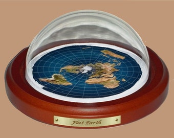 flat earth society map