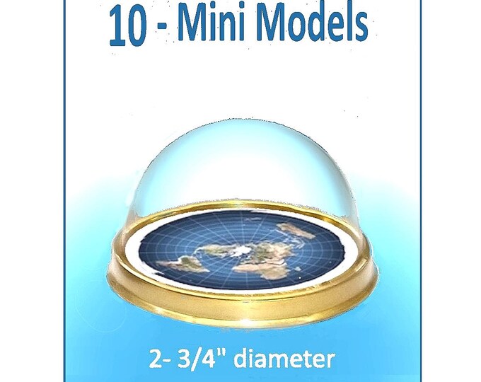 Mini Map Model 10 Mini Flat Earth Map Models - Etsy