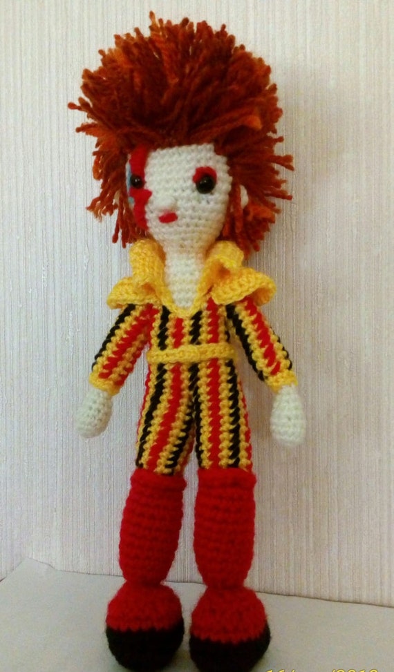 Ziggy Stardust David Bowie Amigurumi Doll Etsy