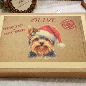 Dog Christmas Gift -Personalized Box Of Dog Treats - Dog Xmas Gift Box - Puppy Treats - Doggy Christmas Present- Doggy Treats image 5