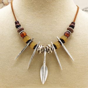 Chunky statement boho-ketting - hippie-chique kralenketting - cadeau voor haar - kettingen voor vrouwen - etnische tribale handgemaakte sieraden
