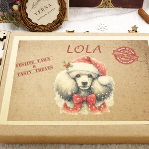 Dog Christmas Gift -Personalized Box Of Dog Treats - Dog Xmas Gift Box - Puppy Treats - Doggy Christmas Present- Doggy Treats image 3