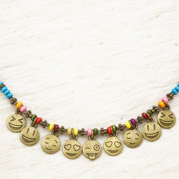 Emoji Necklace Etsy