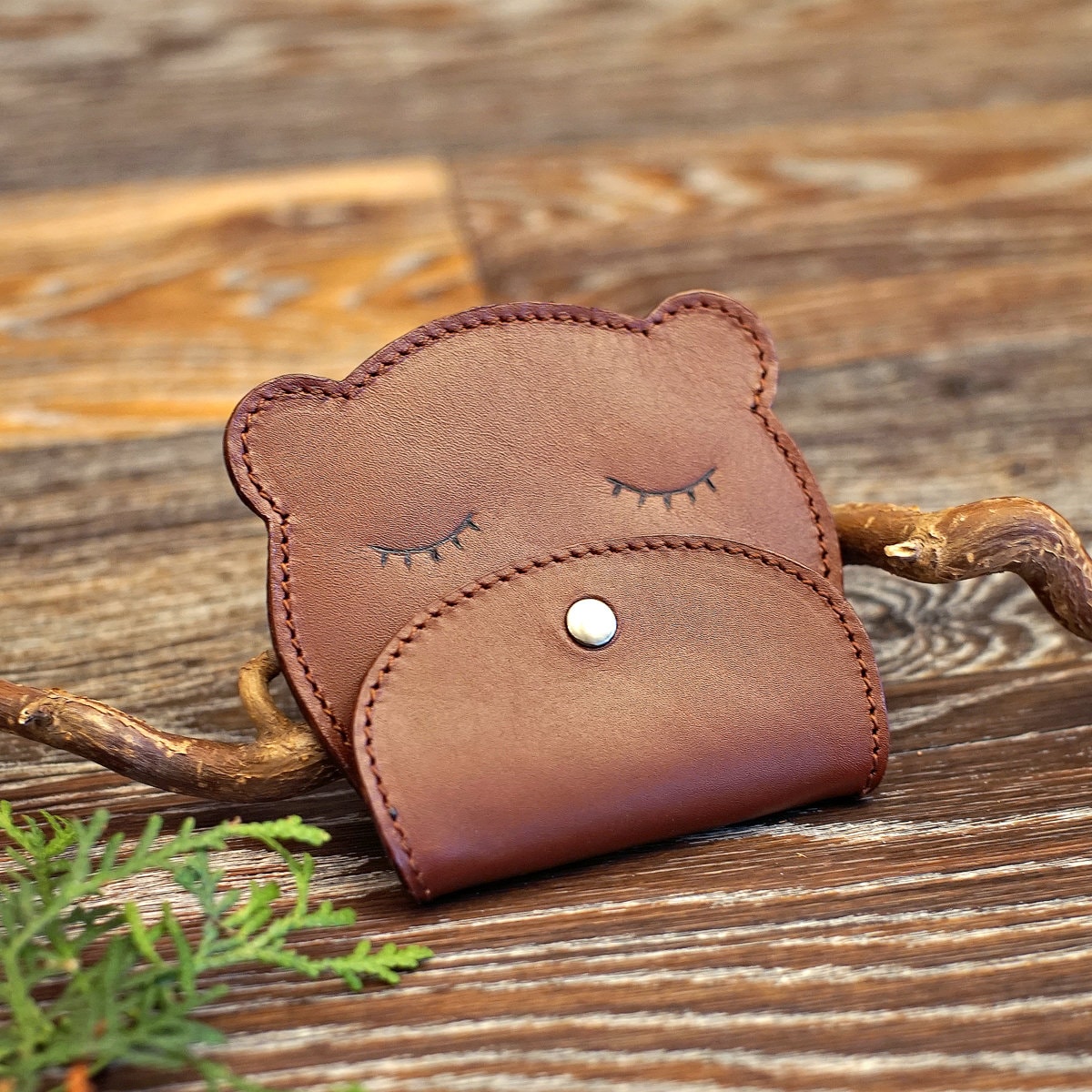 leather change pouch