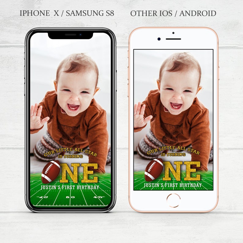Boy Birthday Snapchat Filter Football Birthday Geofilter Etsy